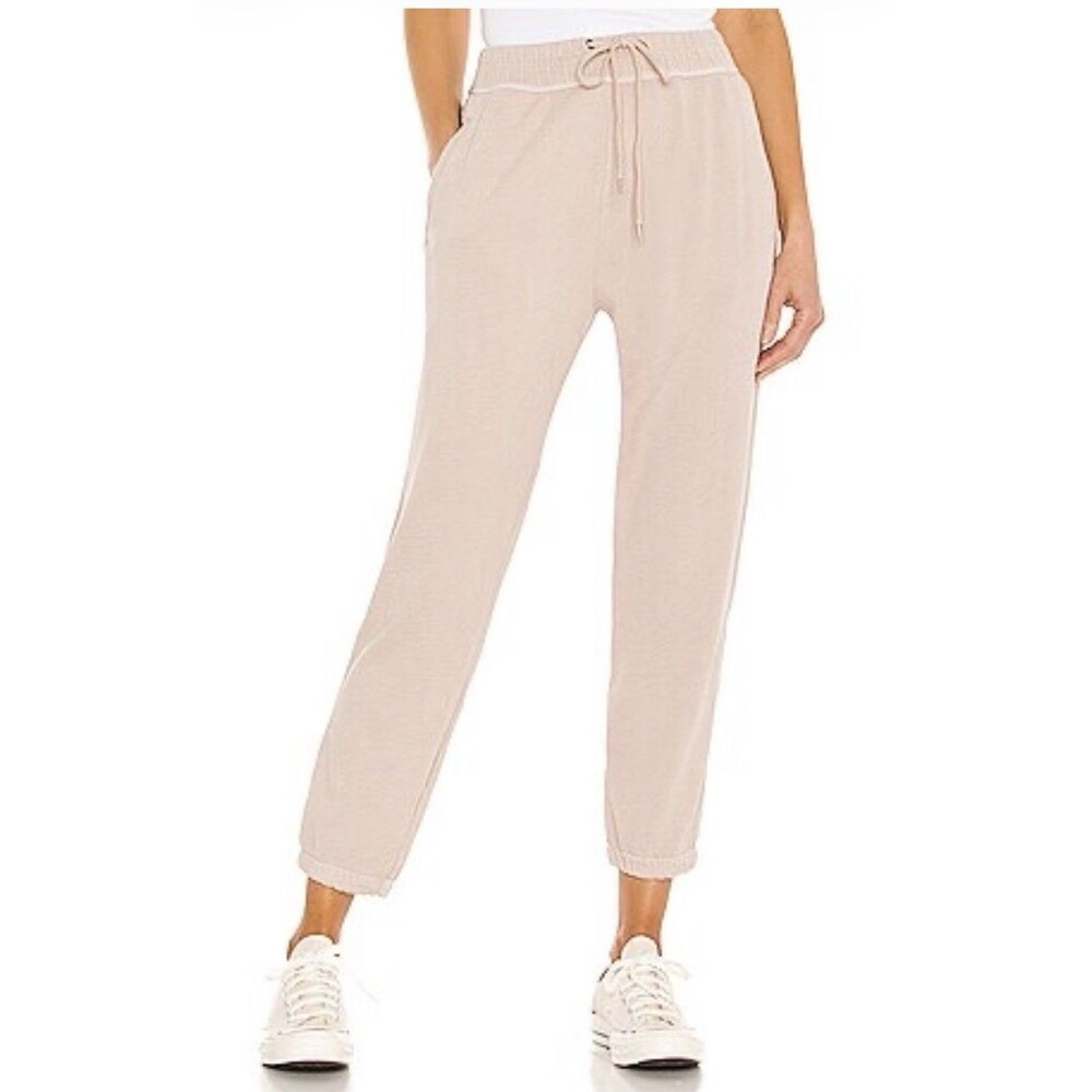 Standard James Perse Utility Joggers Sweatpants Women sz S (JP Size 1) Pink Nwot